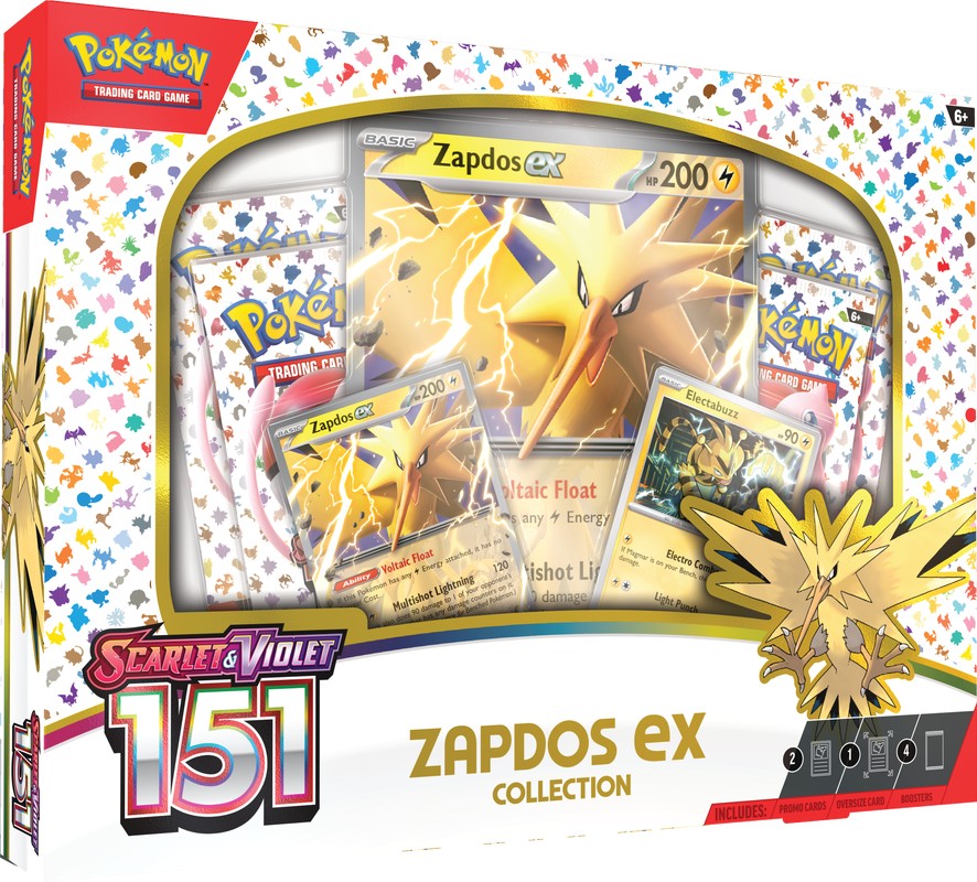 Pokemon 151 Zapdos ex Box